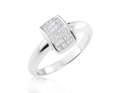 Золотое кольцо с бриллиантами 0.56ct 190224/16