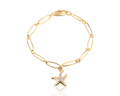Оригинальный золотой браслет Tiffany&Co Elsa Peretti Starfish 140422/5