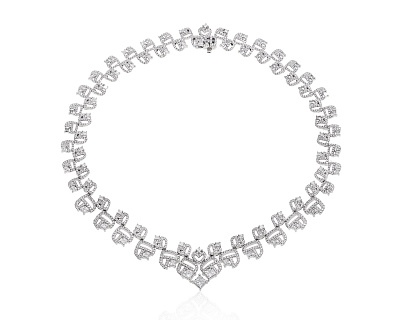 Оригинальное золотое колье с бриллиантами 12.90ct Damiani 070924/1