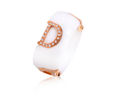 Оригинальное золотое кольцо Damiani D.Icon 120425/1