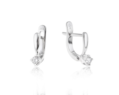 Золотые серьги с бриллиантами 0.20ct 020524/2