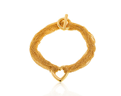 Оригинальный золотой браслет Tiffany&Co Heart 020622/4