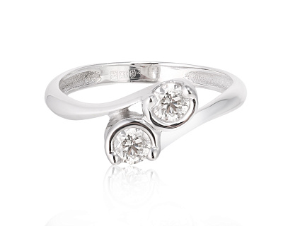 Золотое кольцо с бриллиантами 0.44ct 200125/5
