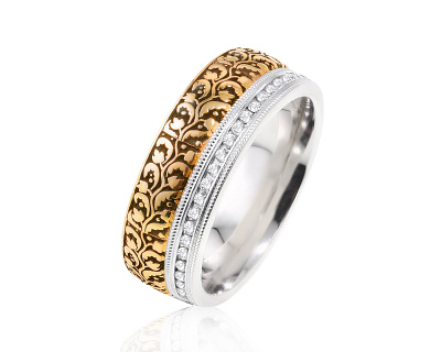 Оригинальное золотое кольцо с бриллиантами 0.39ct Dora 290224/9