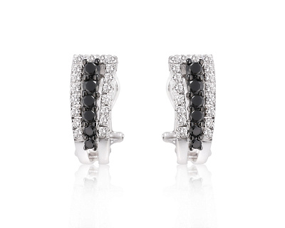 Оригинальные золотые серьги с бриллиантами 1.14ct Raima 260225/4