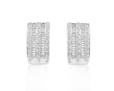 Золотые серьги с бриллиантами 1.18ct 210525/12