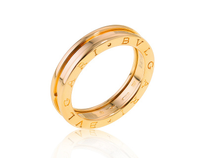 Оригинальное золотое кольцо Bvlgari B.Zero1 290324/5