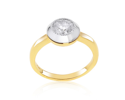 Шикарное золотое кольцо с бриллиантом 1.40ct 190422/4