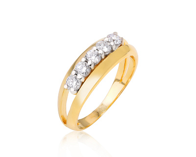 Золотое кольцо с бриллиантами 0.40ct 170324/8