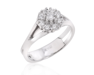 Золотое кольцо с бриллиантами 0.34ct 230125/5