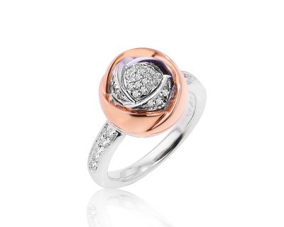 Оригинальное золотое кольцо Damiani Bocciolo Rose 190724/8