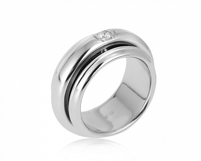 Оригинальное золотое кольцо с бриллиантом 0.10ct Piaget 240121/8