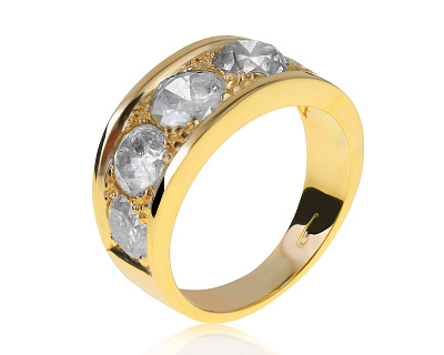 Итальянское золотое кольцо с бриллиантами 2.65ct 240721/6