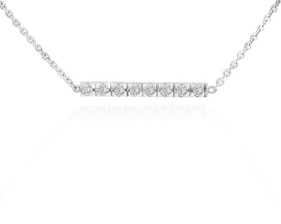 Золотое колье с бриллиантами 0.45ct 080824/3
