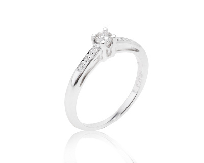 Оригинальное золотое кольцо с бриллиантами 0.15ct Mauboussin 240423/1