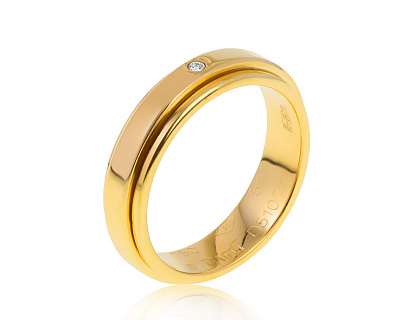 Оригинальное золотое кольцо с бриллиантом 0.02ct Piaget Possession 140621/13