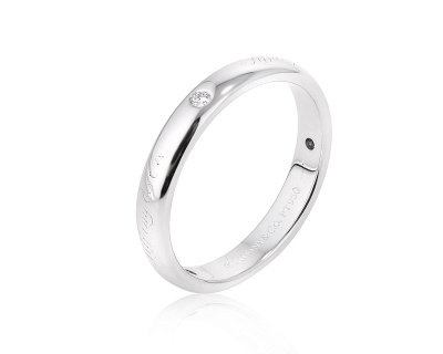 Оригинальное платиновое кольцо с бриллиантами 0.04ct Tiffany&Co 100225/11