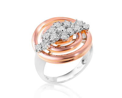 Золотое кольцо с бриллиантами 0.65ct 240224/5