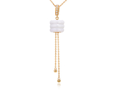 Оригинальный золотой кулон с керамикой 10.00ct Guy Laroche 271124/13