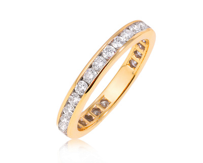 Оригинальное золотое кольцо с бриллиантами 1.00ct Tiffany&Co Setting 180325/5