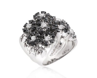 Оригинальное золотое кольцо с бриллиантами 2.64ct Crivelli 281123/3