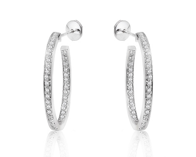 Оригинальные золотые серьги с бриллиантами 0.70ct Chaumet 030924/1