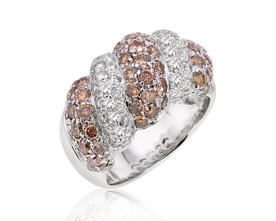 Золотое кольцо с бриллиантами 2.65ct 010525/1