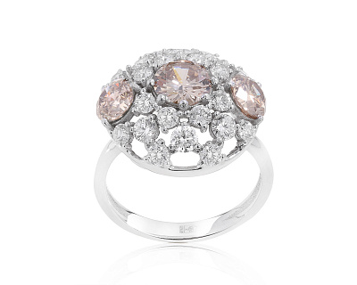 Шикарное золотое кольцо с бриллиантами 3.78ct 250122/5
