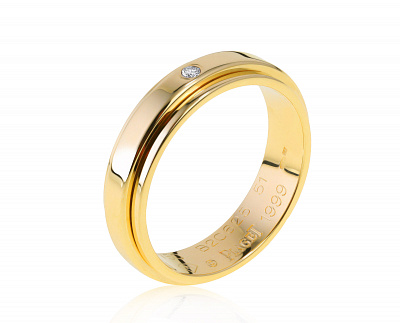 Оригинальное золотое кольцо с бриллиантом 0.02ct Piaget Possession 220921/7