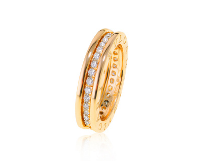Оригинальное золотое кольцо Bvlgari B.Zero1 240222/4