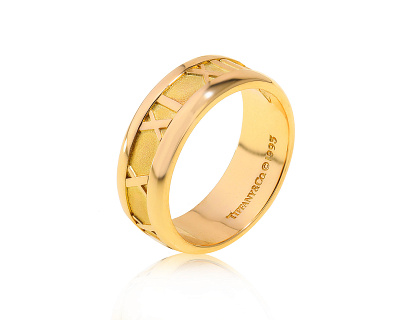 Оригинальное золотое кольцо Tiffany&Co Atlas 060723/8