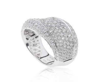 Оригинальное золотое кольцо с бриллиантами 2.97ct Hasbani 160322/5