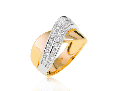 Роскошное золотое кольцо с бриллиантами 0.57ct 150922/5