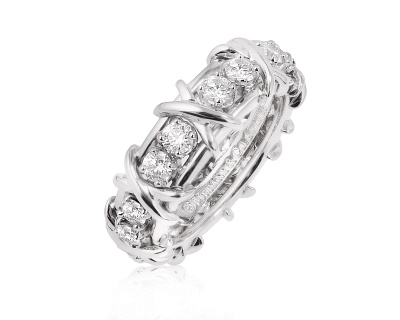 Оригинальное платиновое кольцо Tiffany&Co Schlumberger 250325/2