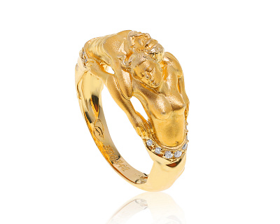 Оригинальное золотое кольцо Carrera y Carrera Eden 260422/2