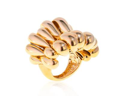 Оригинальное золотое кольцо De Grisogono Quille 300822/4