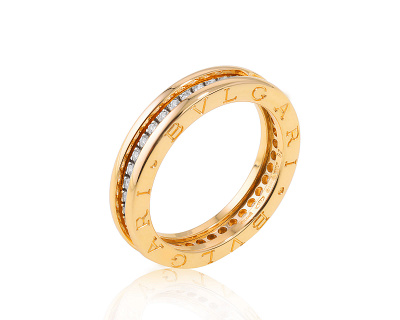 Оригинальное золотое кольцо Bvlgari B.Zero1 040224/1