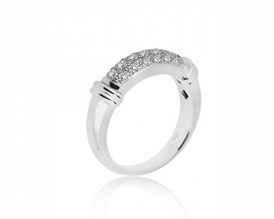 Оригинальное золотое кольцо с бриллиантами 0.45ct Piero Milano 020320/8