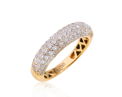 Золотое кольцо с бриллиантами 0.94ct 200624/7