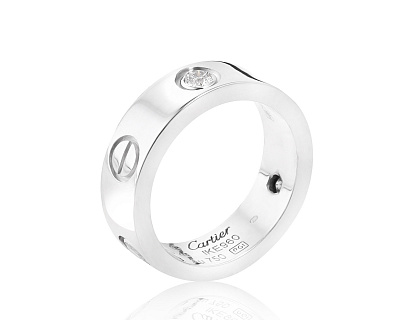 Оригинальное золотое кольцо с бриллиантами 0.22ct Cartier Love 201021/9