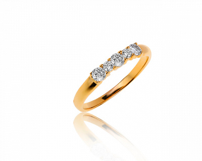 Оригинальное золотое кольцо с бриллиантами 0.40ct Tiffany&Co 090719/9