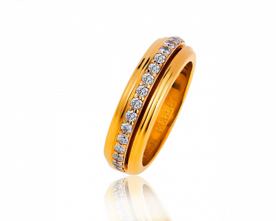 Оригинальное золотое кольцо с бриллиантами 0.68ct Piaget 040919/15