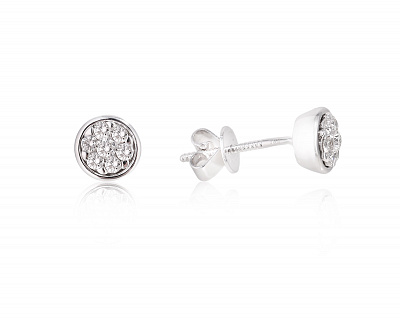 Золотые серьги с бриллиантами 0.36ct 080125/1