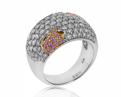 Оригинальное золотое кольцо с бриллиантами 1.56ct Tous 210320/2