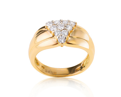 Золотое кольцо с бриллиантами 0.50ct 190224/19