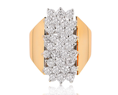 Золотое кольцо с бриллиантами 1.90ct 010325/3