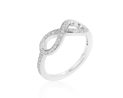 Оригинальное платиновое кольцо Tiffany&Co Infinity 170722/1