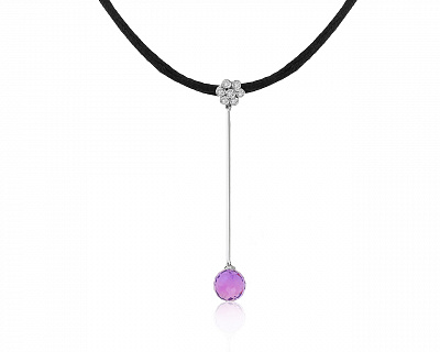 Нарядный золотой кулон с аметистом 3.68ct 030421/6