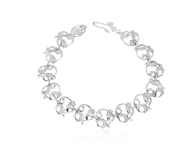 Золотой браслет с бриллиантами 0.92ct 010325/9
