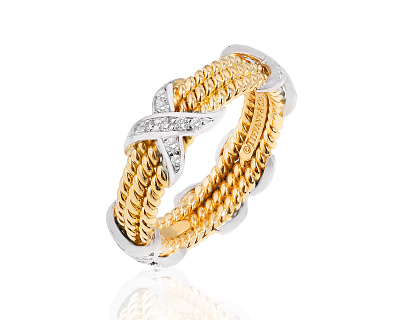 Оригинальное золотое кольцо Tiffany&Co Schlumberger 040624/4
